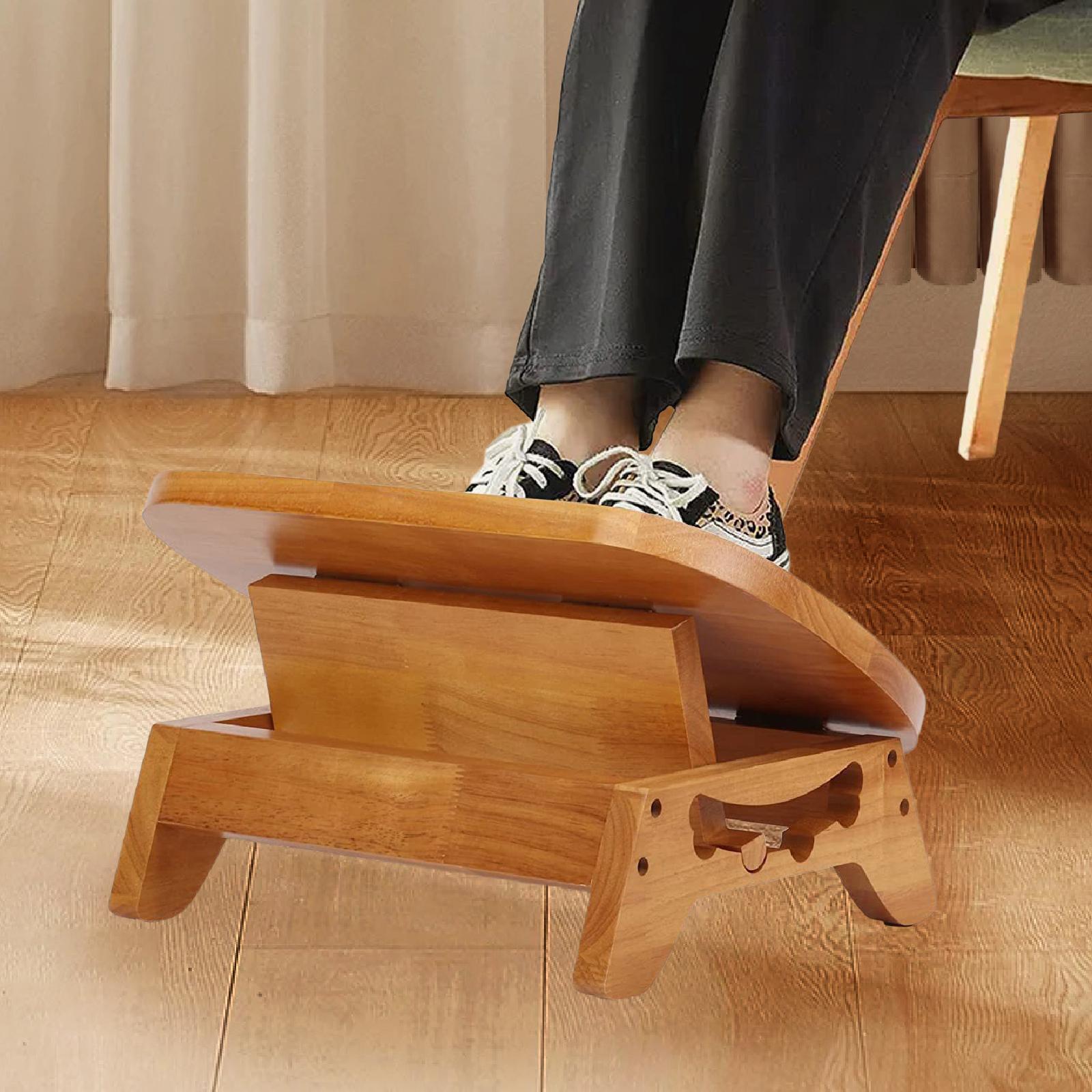 Footrest Under Desk - ที่วางเท้าสําหรับใต้โต๊ะในที่ทํางานเก้าอี้สํานักงานแบบพลิกกลับได้ในทางปฏิบัติปรับตามหลักสรีรศาสตร์สะดวกสบายสตูลเท้าสําหรับโต๊ะคอมพิวเตอร์
