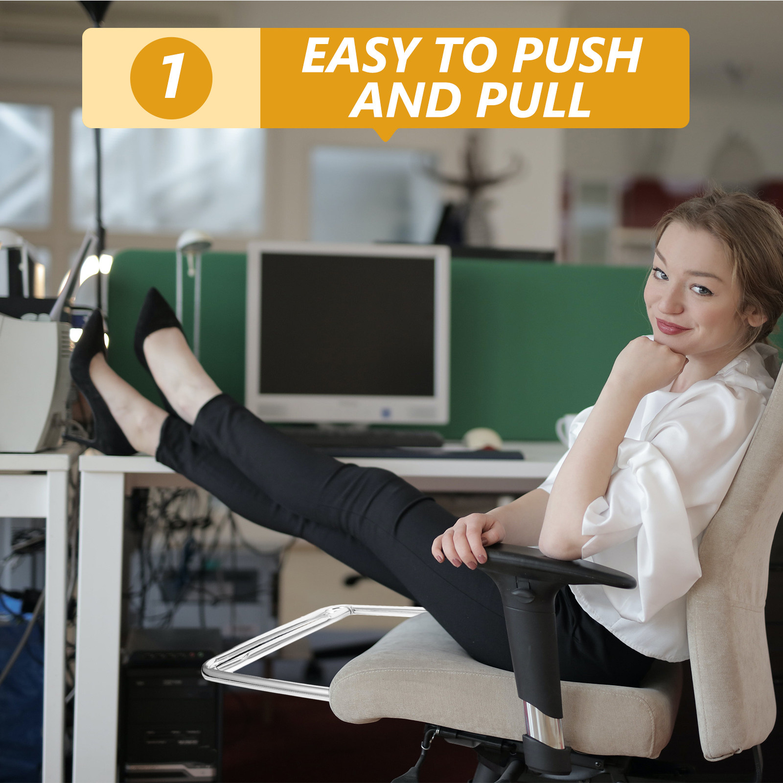 ที่วางเท้าสแตนเลสแบบชิ้นเดียว  - Footrest Under Desk บทวิจารณ์และราคา