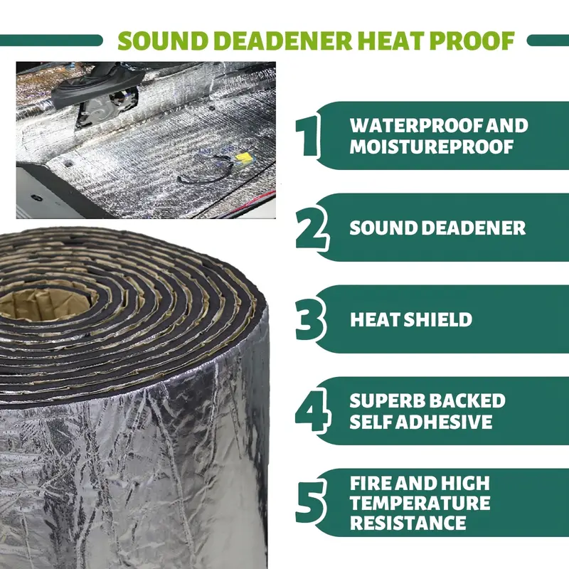 แผ่นซับเสียงรถยนต์ ขนาด 2000*5 - Sound Dampening Foam บทวิจารณ์และราคา