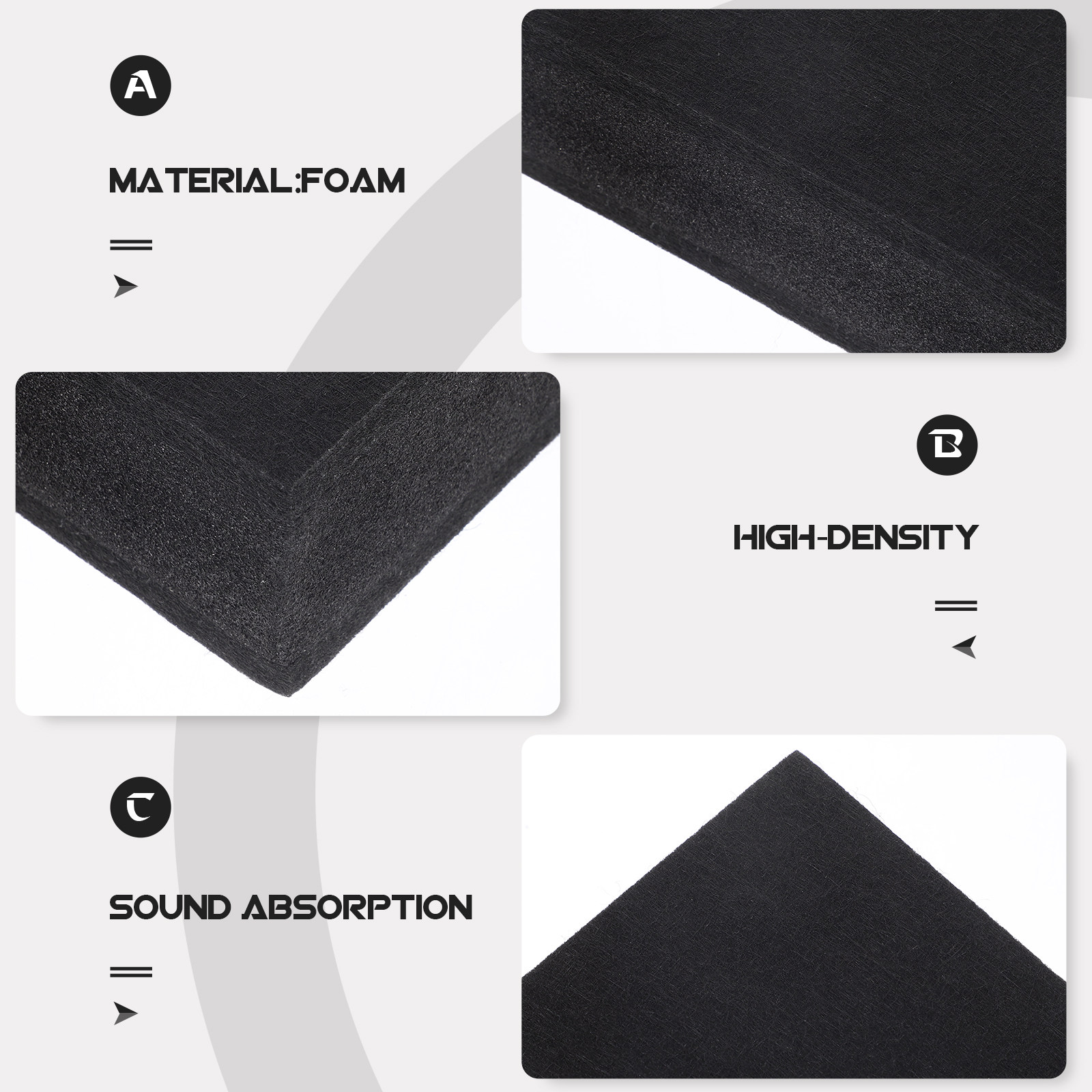 แผ่นรองกันเสียงสำหรับลำโพงสตูด - Sound Dampening Foam บทวิจารณ์และราคา