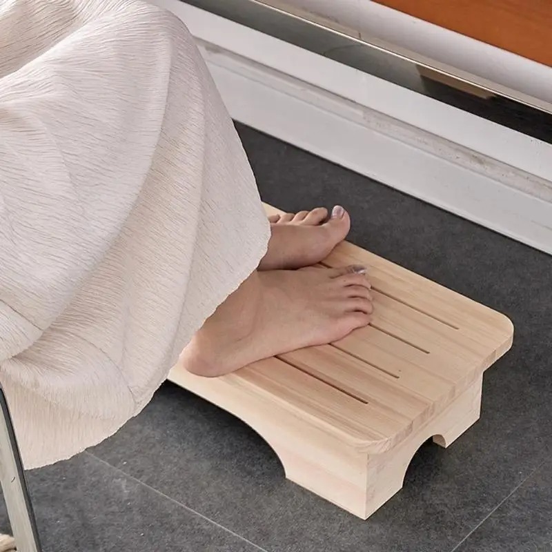 เก้าอี้ไม้ ที่วางเท้าแบบมั่นคง - Footrest Under Desk บทวิจารณ์และราคา